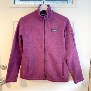 Small purple better sweater Patagonia full zip